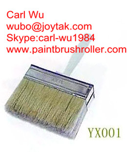 Natural pure bristle Chinese bristle synthetic mix shed fence wall paint brush wood handle plastic handle 5 inch WB-009