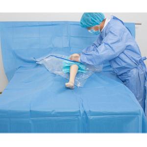 Quality MAYO Surgical Knee Arthroscopy Drape Pack PE Coated Nonwoven Fabric wholesale