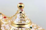 Shinny Gifts Brass Arabian Style Magic Lamp, Aladdin Lamp, Arabian Lamp