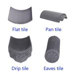 Eaves Japanese Ceramic Roof Tiles Traditional Clay Tiles Temple Garden