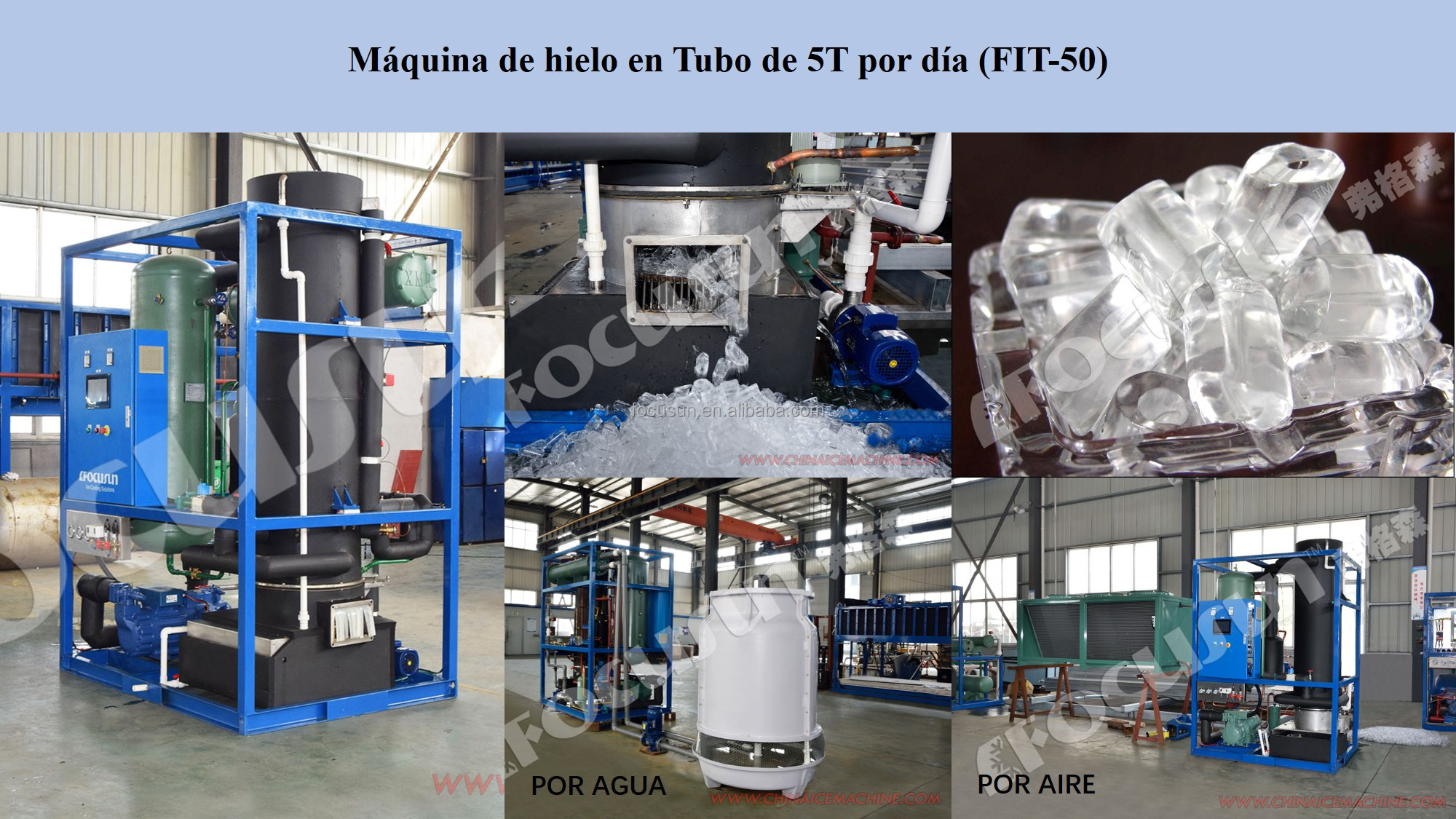 Video Outgoing-Inspection Provided Industrial 5t Tube Ice Maker for Human Consumption