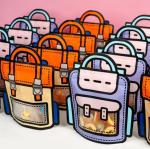 Window Opening Self-Sealing Bag for Cute Cartoon Shaped Packaging of Snacks and