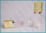 40ml 60ml Clear Airless Pump Bottle Eco - Friendly With Golden Pump