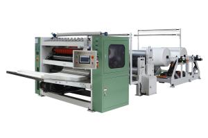 Quality 1260mm Width Facial Tissue Folding Machine Separating Motor Driving wholesale