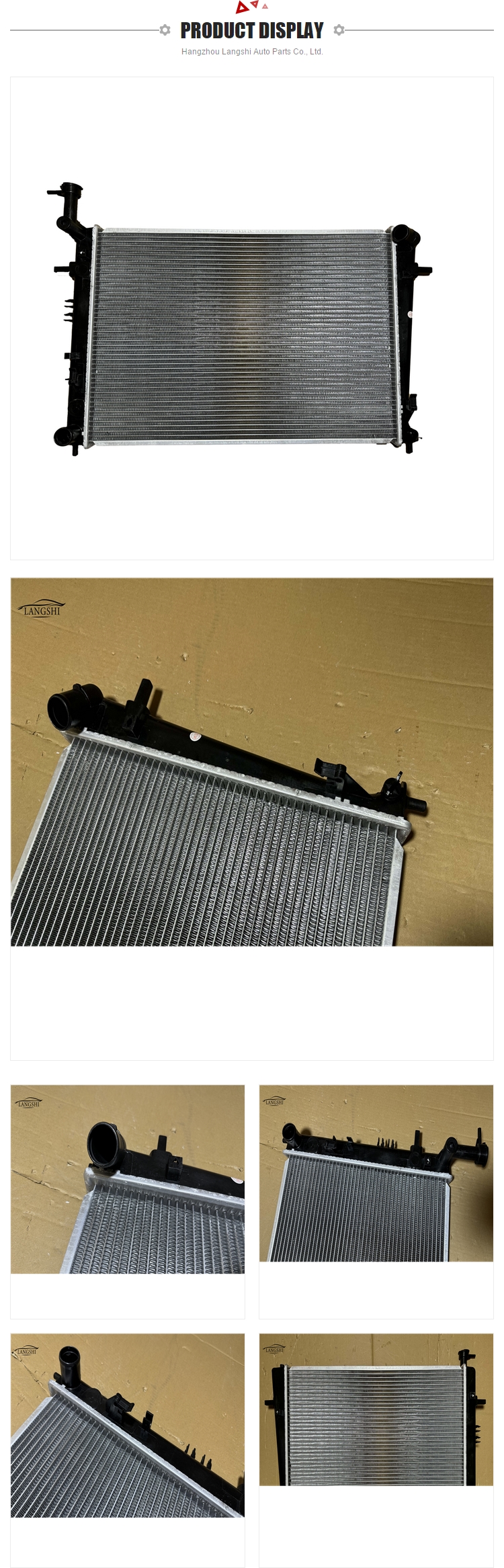 Kia HY2210 253102E100 253102E101 253100L500 Auto Parts Engine Cooling System Radiator