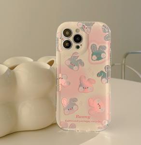 Quality Slim Shockproof Phone Cases Pink Rabbit Iphone 15 Apple Phone Case wholesale