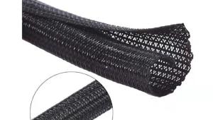 Quality Semi Rigid flexible Self Wrapping Split Braided Sleeving Abrasion Resistance wholesale