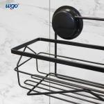 Black Oxidized Stainless Steel Bath Accessories Holder For Shower Suction Cup