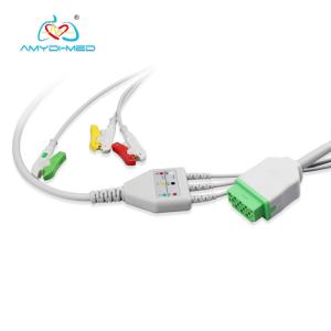 Quality 2.7m ECG Trunk Cable , ECG Patient Cable With Cip / Snap 11 Pin Connector wholesale