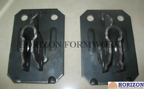 Rapid Concrete Forming Clamps With Spring for Tensioning Wire Tie Bar