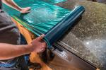 Heat Proof 24 Inch 200 Feet Floor Protection Film For Natural Stone Floor