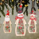 Wooden Christmas Tags Ornaments Christmas Wooden Pendant Tag