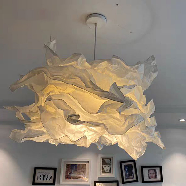Modern White Cloud Chandeliers Bedroom Living Room Dining Room Paper Chandeliers(WH-MI-403)