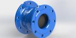 Ductile Iron Nozzel Check Valve For PN10 / PN16 / PN25 Pressure Soft Seal