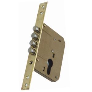 Quality Yellow Color Painting Mortise Lock Body With 4 Cylindrical Tongue Iso9001 wholesale