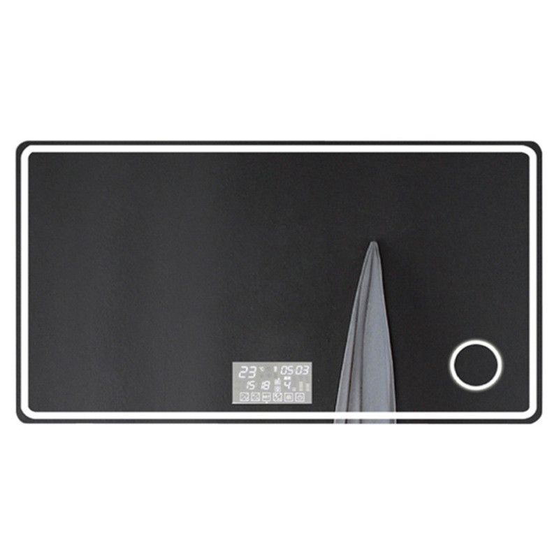 Bathroom mirror light square smart mirror light hotel led anti-fog waterproof smart with date temperature