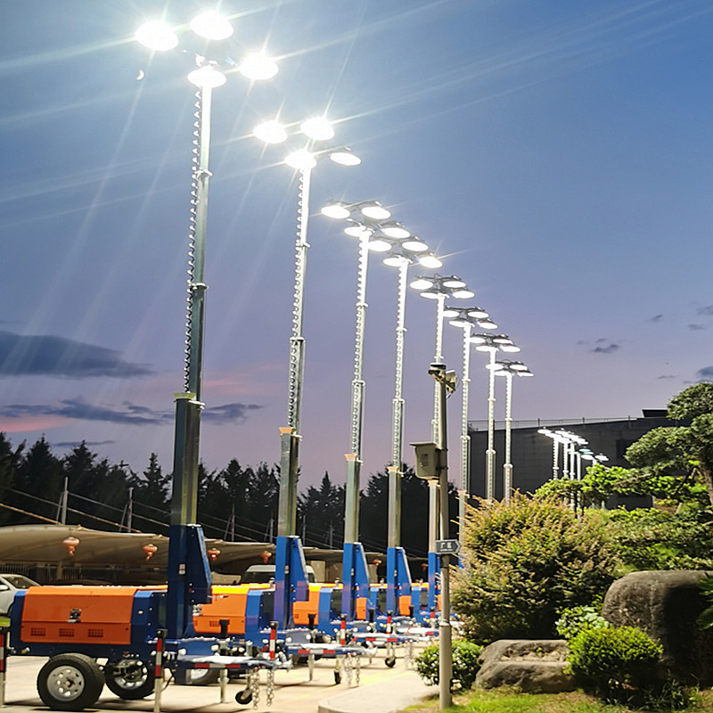Mining Areas Diesel Light Tower Towable Light Tower Diesel Generator Mobile Light Tower