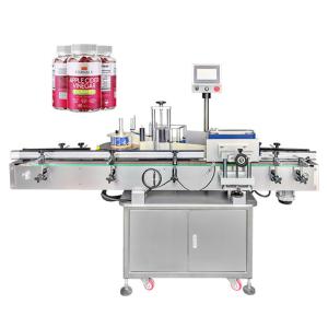 Quality Automatic Round Bottle Sticker Wrap Around Labeler For Plastic Jar Cans Vitamin Supplement wholesale
