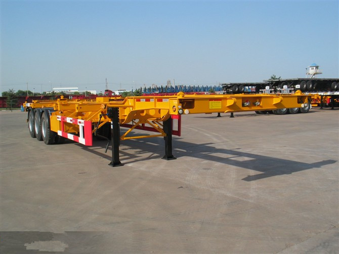 3 axle skeletal chassis skeletal semi trailer supplier
