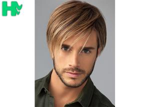 Quality Fashion New Arrival Mens Hair Pieces Wigs With Side Bang For Young Men Use wholesale