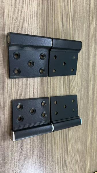 Customizable 0-180 Degree Opening Aluminium Door Hinges in Silver Silver