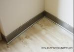 Commercial Aluminium Metal Skirting Board With Shine Gold Waterproof