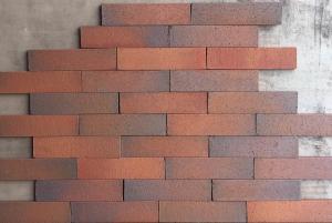 Quality Outdoor Decorative Thin Clay Bricks Extruded / Sintered For Building Facade wholesale