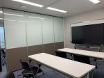 Modern Sliding Office Partition Walls Sound Insulation Melamine Surface Hanging
