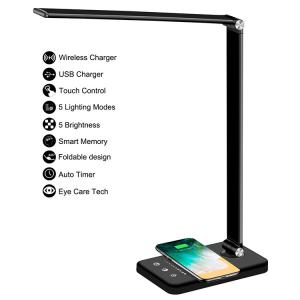 Quality Desk Lamp Aluminum 5W QI Wireless Charging Pad wholesale