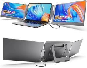 Quality Ips HD 1080p Laptop Triple Screen Extender 14 Inch OEM wholesale