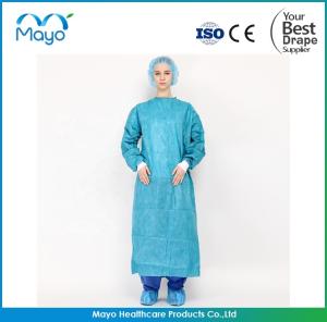 Quality 43G AAMI Level 3 Isolation Gowns SMS Surgical Gown Disposable wholesale