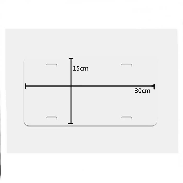 Customized Various Sizes Of Sublimation Blank License Plates And Frames