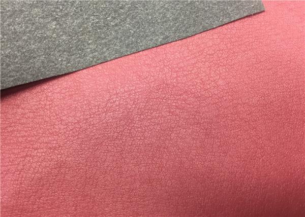 High Peeling Strength Shoes Synthetic Leather Dark Red 0.55 Mm Thickness No