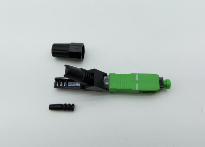 Quick Connect Fiber Optic Connectors , SC APC 60mm Field Installable Connector