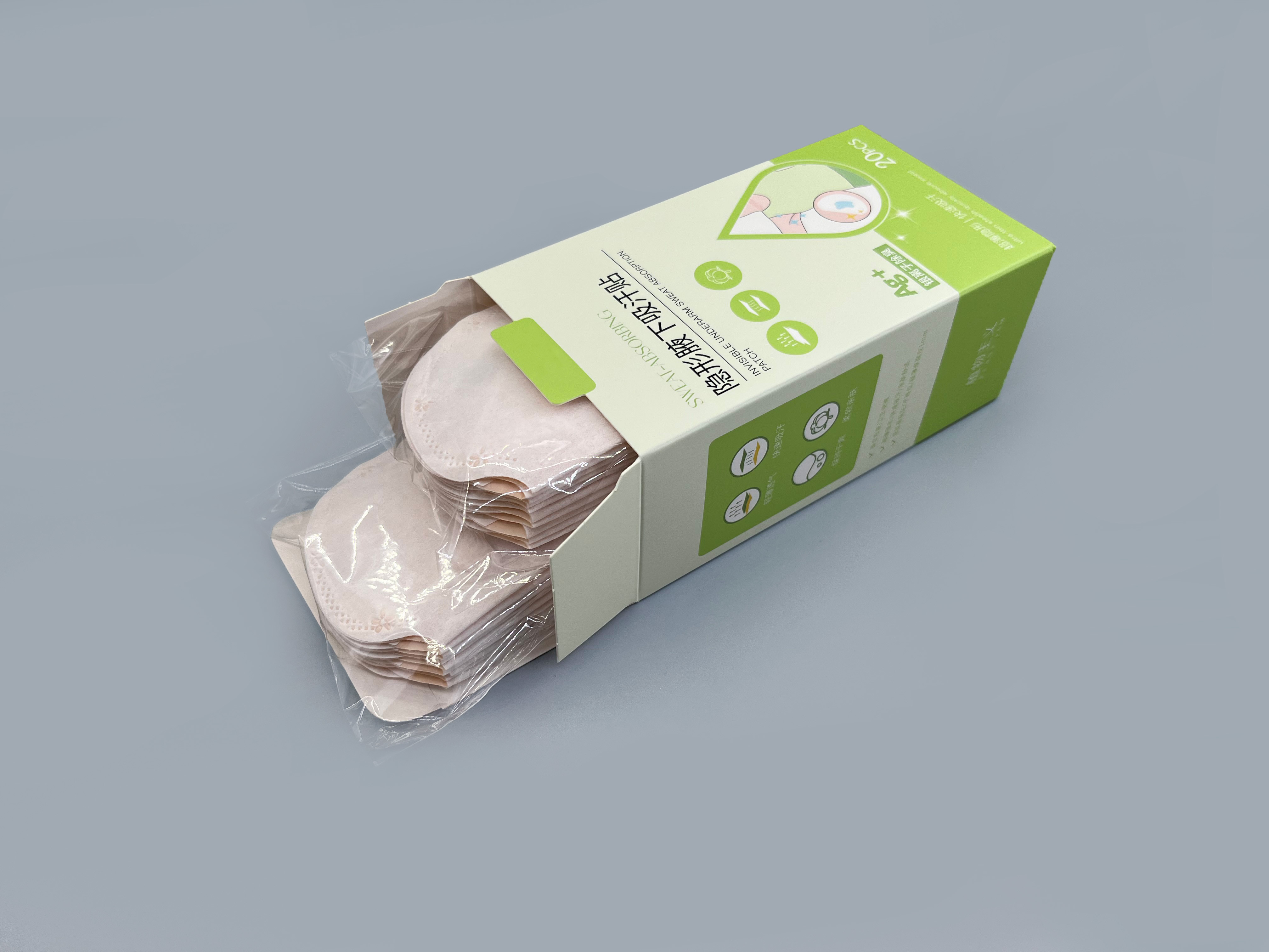 Non Washable Disposable Underarm Perspiration Pads Convenient Dryness