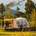Diameter 4m Waterproof Glamping Dome Tent For House Living
