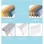 Supermarket Retail Plastic PVC Acrylic Price Tag Holder For Shelves