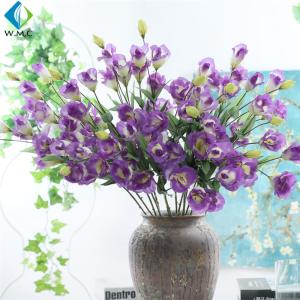 Quality Eustoma Artificial Flower Bouquet Romantic Style For Restaurant Table Ornament wholesale