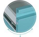 Coated Display Office / Hospital Medicine Display Cabinet H2000*W900*D500mm