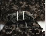 100% Remy Brazilian Wavy Human Hair Extensions Natural Black and Red Color