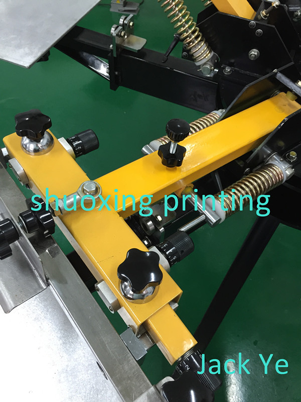 6 color 6 station manual t-shirt screen printing