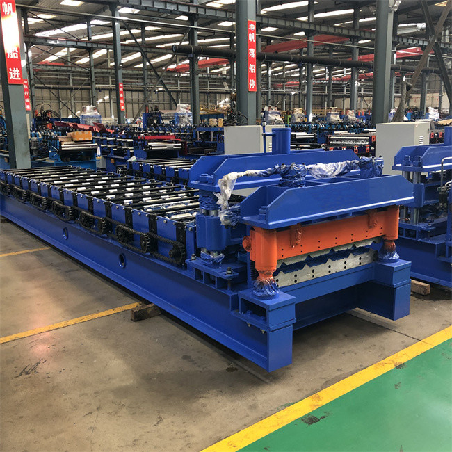 Automatic Galvanized Metal Tile Glazed Metal Roofing Panel Sheets Roll Forming Machine