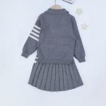 knitted children clothing sets two-piece suit baby school clothing set pullover