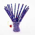 Drinking Suckers BPA Free Star Printed Floral Disposable Paper Straws