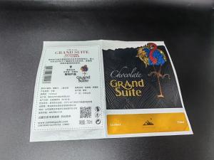 Quality Free Wine Label Stickers Roll Gold Embossed Certificate Stickers Soft Aluminum Red wholesale