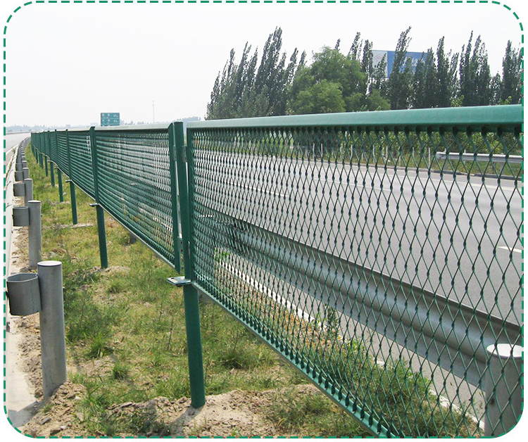 Flattened Expanded Metal Wire Mesh Fence For Road Anti-Glare Bridge Anti-Glare Mesh