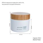 50ml White Opaque Plastic Cosmetic Cream Jars With Silver Lids