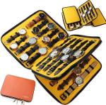 40 Slots Large Case Bag Watch Band Storage Strap Organizer Double Layer, Watch