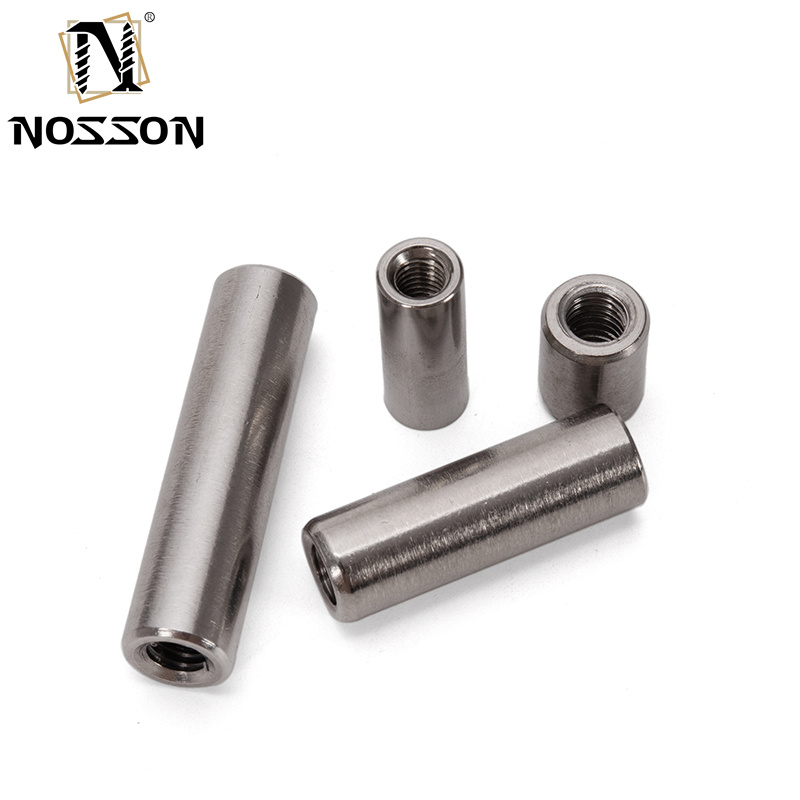 Mining Stainless Steel 201/304/316 Hexagon Threaded Connecting M4 M5 M6 M16 Long Hex Coupling Nuts DIN6334 3/8"-16 x 1-1/8