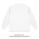 Knitted American Vintage Boxing Print Long Sleeve T-Shirt for Men Women Heavy